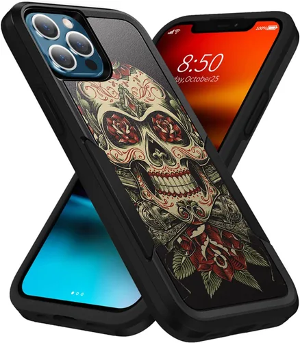 Vista 7 de CasesOnDeck - Funda de agarre compatible con Apple iPhone 13 Pro Max (2021) y iPhone 13 Pro Max [Grip Tactical] Funda delgada y resistente