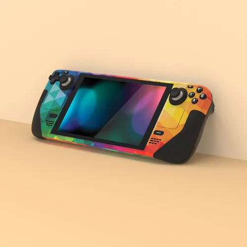 Vista 2 de PlayVital Juego completo de calcomanías protectoras para cubierta de vapor calcomanías personalizadas para cubierta de vapor de mano triángulo