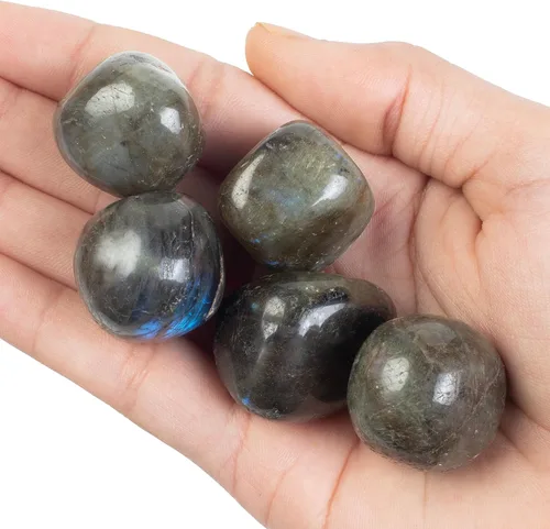 Vista 11 de Más de 300 quilates, 2 piedras y cristales pulidos de amatista, piedras pulidas de 79.724 in, piedras curativas reales para principiantes