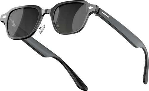 Vista 9 de Lentes inteligentes, lentes de sol polarizados con altavoz Bluetooth 5.4 de oído abierto, protección UV atlético/exterior y compatible con asistente