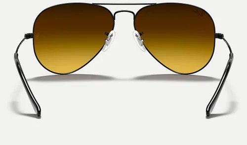 Vista 7 de Ray-Ban RB3025 - Lentes de sol de aviador de metal para hombre y mujer + paquete con kit de cuidado de gafas iWear de diseñador