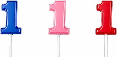 Vista 3 de Molde de caramelo de chocolate con paleta número 1 cumpleaños #1 3429