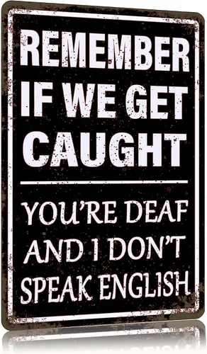 Vista 8 de Letrero de metal con texto en inglés "Before You Knock On My Door No Soliciting", de 8 x 12 pulgadas