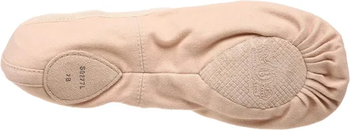 Vista 4 de Bloch Zapatilla de ballet de lona con suela dividida para mujer