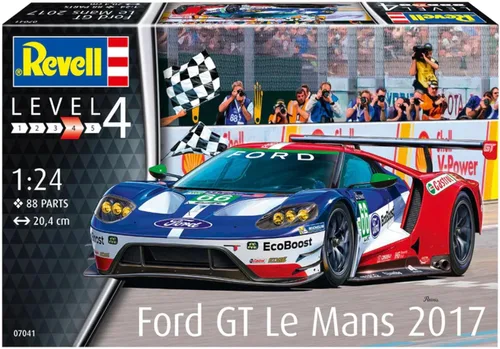 Vista 11 de Revell RV07041 2017 Ford Gt - Kit de modelo Le Mans, varios