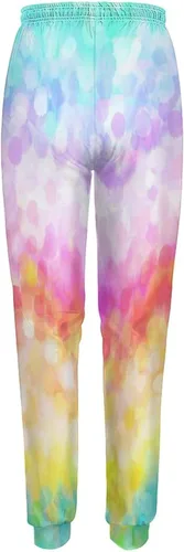 Vista 6 de Painted Rainbow Casual Sweatpants for Women High Waisted Jogger Pants Sport Trousers with Pockets