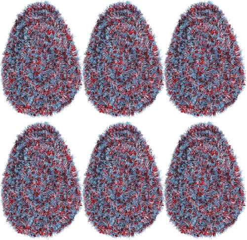 Vista 16 de Shappy Guirnalda de oropel de 90 pies, 6 rollos de guirnalda de oropel con purpurina metálica para decoración de boda, verano, Luau, fiesta