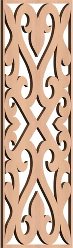 Vista 138 de Keene Paneles de pared decorativos de madera con calado, 9 3/8 pulgadas de ancho x 24 3/8 pulgadas de alto x 1/4 de alto, abedul Birch