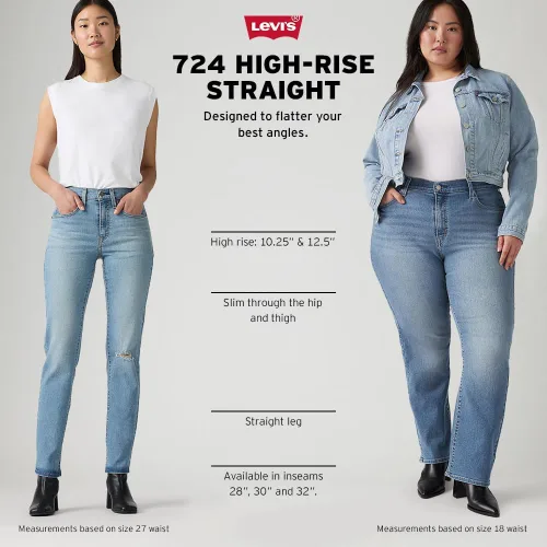 Vista 6 de Levi's 724 - Jeans rectos de tiro alto para mujer (también disponibles en talla extragrande)