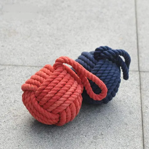 Vista 6 de Tope de puerta náutico Sailor Rope Knot Door Stopper, Ventana Cuña Producto Decorativo Cuña Puerta Cuña Marina Mediterránea Regalo Tope de puerta