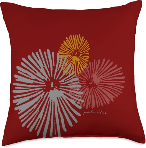 Vista 5 de Opihi Ulaula - Pala'ili Almohada de tiro 16x16, multicolor