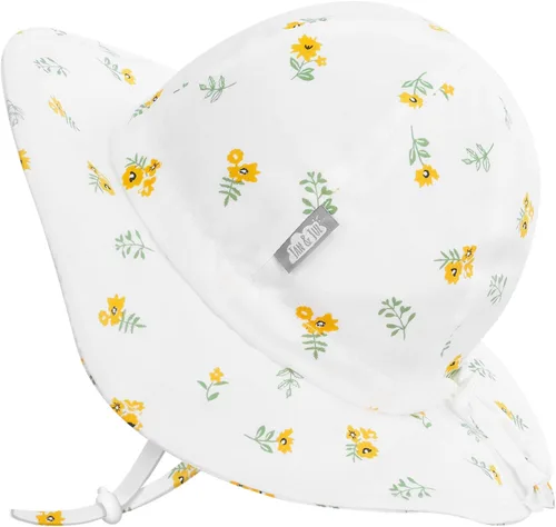 Vista 36 de JAN & JUL Sombrero de sol de algodón UPF 50+ con ala ancha para niñas pequeñas