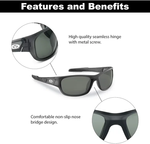 Vista 4 de Flying Fisherman - Gafas de sol polarizadas con bloqueador UV AcuTint para pesca y deportes al aire libre