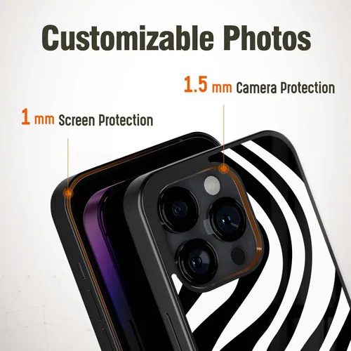 Vista 5 de Fundas de teléfono con patrones de cebra, dulces para niñas para iPhone 5 6 7 8 11 12 13 14 15 16 Pro Max Plus Mini Xr Xs SE, para Samsung Galaxy