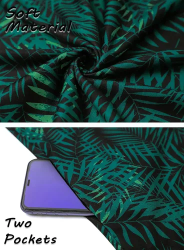 Vista 100 de SimpleFun - Vestidos de verano para mujer, camiseta floral, vestido de playa de estilo bohemio, informal, con bolsillos y sin mangas