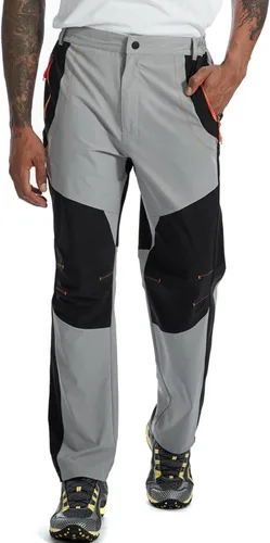 Vista 16 de TBMPOY Pantalones cargo de senderismo para hombre, ligeros, impermeables, de secado rápido, pantalones de montaña, pesca, camping