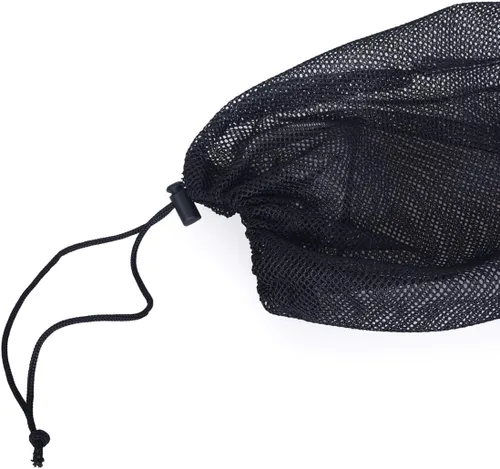 Vista 4 de usharedo BVP01 - Bolsa de malla de nailon, 5 unidades, negro M), BVP01-M