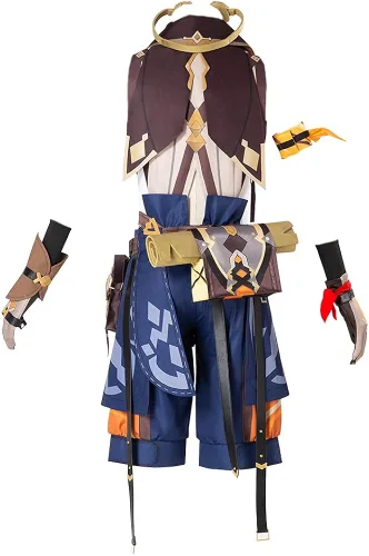 Vista 3 de Juego Genshin Impact Cosplay traje Bennett trajes uniforme