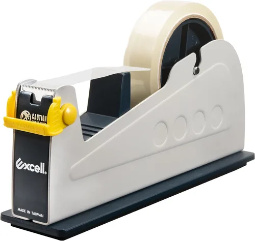 Vista 8 de Excell ET-337 Dispensador de Cinta de Escritorio de Acero para Trabajo Pesado (3 Pulgadas de Ancho) con Cubierta de Hoja de Seguridad, Dispensador