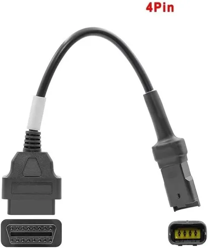 Vista 2 de Ajuste para Du Motocycle OBD2 a 4Pin lector de código de diagnóstico adaptador escáner cable para motocicletas Du Accesorios