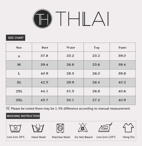 Vista 5 de THLAI - trajes para mujer con letra de impresión y rayas patchwork, traje deportivo largo, 2 piezas