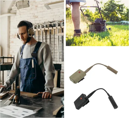 Vista 7 de Línea de extensión de auriculares tácticos U174 Plug PTT con Bluetooth, compatible con teléfono móvil, para COMTAC, AMP, Sordin, etc. auriculares
