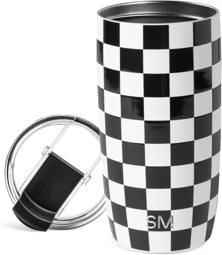 Vista 9 de Simple Modern Taza de café de viaje Tumbler con tapa abatible Reutilizable, aislada, de acero inoxidable, taza de café helado Cold Brew, termo