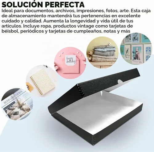 Vista 5 de Golden State Art, Clamshell Archival - Caja de almacenamiento