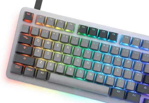 Vista 4 de DROP Teclado mecánico de cambio para juegos Diseño de tamaño completo 1800 (99 teclas), interruptores de intercambio en caliente, programable, RGB