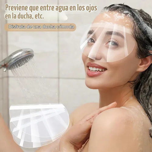 Vista 5 de 100 piezas de protector facial transparente - Protector ocular después de la cirugía de cataratas, protectores faciales transparentes desechables