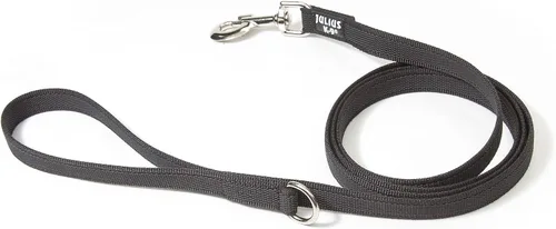 Vista 90 de Julius-K9 218GM-B-DP Correa de color y gris superagarre, ajustable, 0.551 in x 7.2 ft, azul-gris