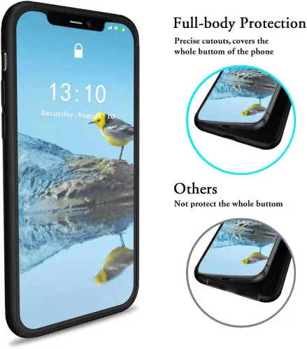 Vista 2 de Compatible with iPhone XR Case, Drop Protection Liquid Silicone Gel Rubber Full Body Bumper Cover with Soft Microfiber Shockproof Phone Case for