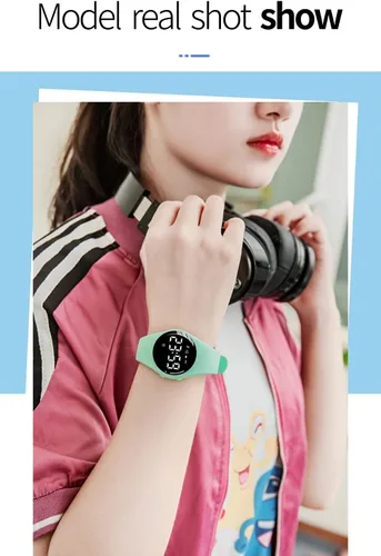 Vista 6 de Nuevo reloj electrónico inteligente de moda unisex con luz de modaMulti-funcional digital deportes impermeable reloj de estudiante despertador reloj