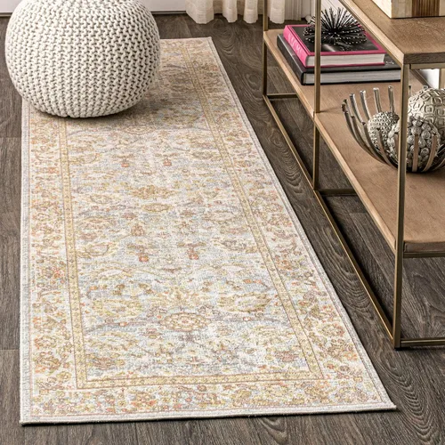 Vista 18 de JONATHAN Y Alba Modern Faded Peshawar - Alfombra para interiores, 3 x 5 pies, de transición, tradicional, fácil de limpiar para sala de estar