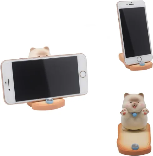 Vista 10 de Cute Animal Deer Cell Phone Stand Holder, Small Desk Phone Stand Mount for iPhone Android Samsung Galaxy Note