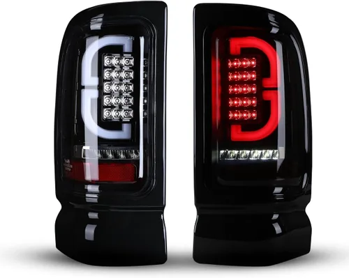 Vista 8 de Nixon Offroad Conjunto de luces traseras LED para Dodge Ram 1500/1994-2002 Dodge Ram 2500/3500 1994-2002, par de luces traseras LED para Dodge Ram