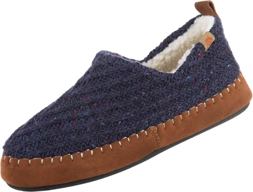 Vista 18 de Acorn - Pantuflas estilo mocasín para mujer Hojas marrones y rosadas