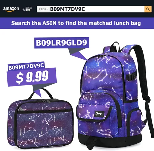 Vista 7 de Mochila escolar estilo Rickyh, mochila de viaje para hombres y mujeres, mochila ligera con compartimento para portátil, Tamaño único