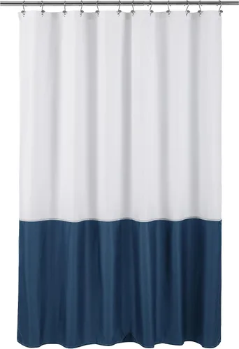 Vista 37 de ALYVIA SPRING Forro de Cortina de Ducha de Tela Extra Largo Impermeable - 72" x 96", Suave y Ligero Cortina de Ducha X-Larga con 3 Imanes, Lavable a