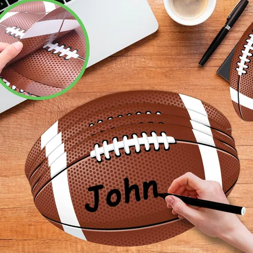 Vista 6 de Recorte de fiesta de fútbol, paquete de 22 tableros de anuncios de fútbol, decoración de aula, recortes con puntos de pegamento para decoración