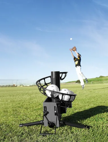 Vista 5 de SKLZ Pitching Machine Improve Your Swing Ideal for Baseball & Softball Drills Develops Hitting Power and Fielding Skills Portable & Easy to