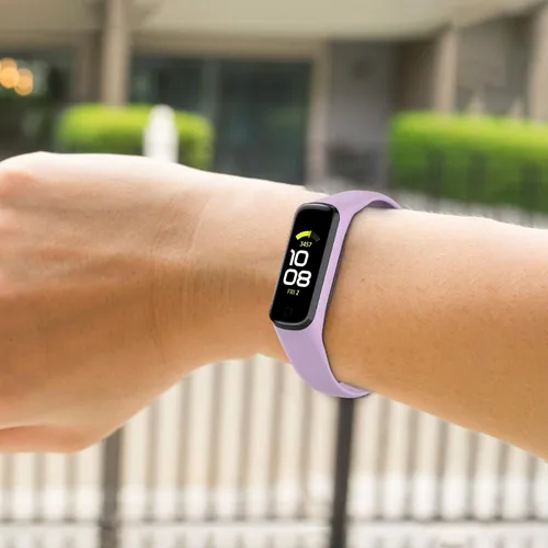 Vista 5 de Compatible con accesorios de correa de silicona de repuesto para Samsung Galaxy Fit 2 Band