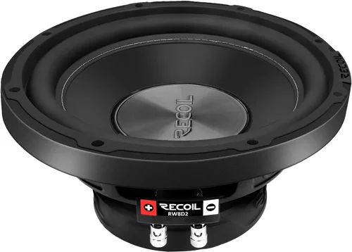 Vista 2 de RECOIL RW8D2 8 pulgadas 400W Potencia Dual 2 Ohm Bobina de voz Subwoofer de audio para coche