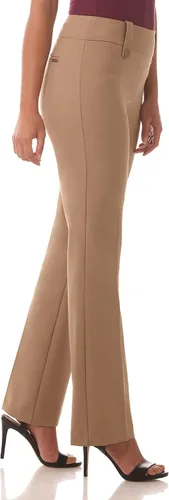 Vista 2 de Rekucci - Pantalón de vestir ligeramente acampanados, elásticos y de efecto adelgazante para mujer, Straight, 18