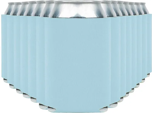 Vista 26 de Fundas enfriadoras de latas de cerveza en blanco (paquete de 14) fundas enfriadoras de latas de cerveza con aislamiento suave - Fundas negras lisas