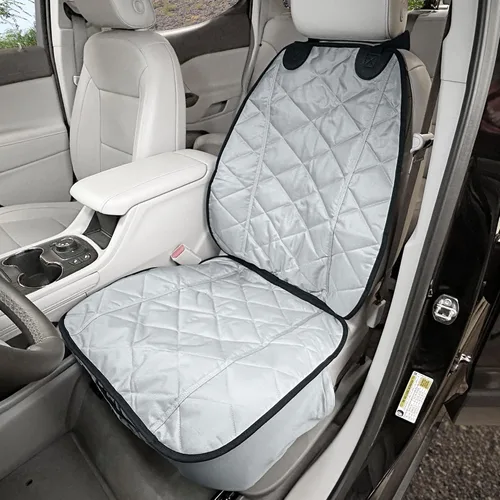 Vista 5 de 4Knines Fundas de Asiento de Coche para Perros – Protector Duradero para Asiento de Capitán y Asiento Delantero para Perros, Funda de Asiento