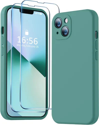 Vista 46 de BossKiss Funda compatible con iPhone 13 Pro, silicona de alta calidad mejorada [protección de cámara] [2 protectores de pantalla]