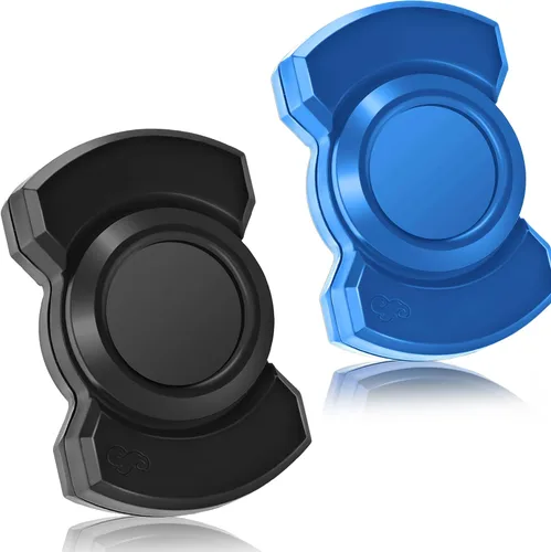 Vista 12 de Juguete giratorio 3 en 1 para adultos, deslizador de metal, con clicker, magnético para hombres adultos, juguete de escritorio de oficina, alivio