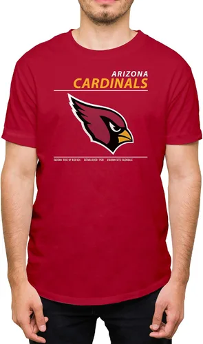 Vista 14 de Hybrid Sports NFL - Team Logo and Stats - Adult Unisex Short Sleeve Fan T-Shirt for Men and Women - Officially Licensed