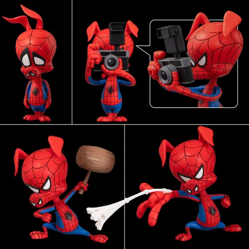 Vista 9 de Spider-Man: Spider-Bath SV Action Spider Gwen y Spider Ham, sin escala, ABS y PVC, figura de acción completa prepintada